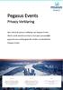 Pegasus Events. Privacy Verklaring