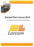 Sociaal Plan Larcom 2014