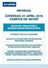 INFODAG: ZATERDAG 21 APRIL 2018 CAMPUS DE NAYER