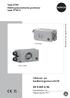 Inbouw- en bedieningsvoorschrift EB NL. Type 3730 Elektropneumatische positioner type Firmwareversie 1.5x Uitgave augustus 2017