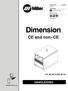 Dimension. CE and non CE HANDLEIDING. 372, 452 (60 Hz) 562 (50 Hz) OM-277/dut. Processen. Beschrijving.