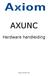 AXUNC. Hardware handleiding