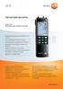 Verschildrukmeter. testo 521 Nauwkeurige pitotbuis meting.   Datasheet testo 521