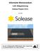 Informatie Memorandum 5,0% Obligatielening Solease Project 3 B.V.