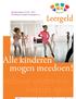 Meerjarenplan Stichting Leergeld Groningen e.o.