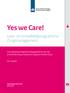 Yes we Care! Leer- en ontwikkel programma Zorgmanagement