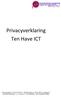 Privacyverklaring Ten Have ICT