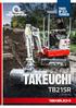 THUIS OP ELK TERREIN TAKEUCHI TB215R 1575 KG