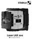 Laser LAX 200. Bedieningshandleiding