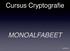 Cursus Cryptografie MONOALFABEET