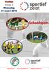 Programmaboekje schoolsporttoernooi Voetbal Schoolsport. Sportief Zeist