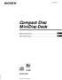 Compact Disc MiniDisc Deck