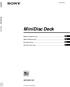 MiniDisc Deck MDS-M100. Bedienungsanleitung. Gebruiksaanwijzing. Bruksanvisning. Istruzioni per l uso. MiniDisc Deck MDS-M (1)
