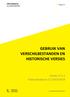 GEBRUIK VAN VERSCHILBESTANDEN EN HISTORISCHE VERSIES. Versie /// 2.1 Publicatiedatum /// 25/07/2018. /// Rapport