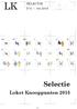 Selectie. Loket Knooppunten 2015 SELECTIE Nº METROPOLITAAN PROGRAMMA METROPOOL HEEMSTEDE-AERDENHOUT KROMMENIE-ASSENDELFT NAARDEN-BUSSUM