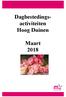 Dagbestedings- activiteiten Hoog Duinen. Maart 2018