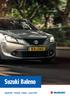 Suzuki Baleno Specificaties Uitrusting Prijslijst 1 januari 2018