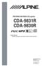 CDA-9831R CDA-9830R. FM/MW/LW/RDS-CD-speler. HANDLEIDING Lees deze aanwijzingen aandachtig door alvorens dit toestel te gebruiken.