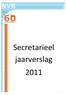 Secretarieel jaarverslag 2011
