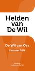Helden van De Wil. De Wil van Oss. 2 oktober Stichting