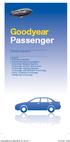 Goodyear Passenger. Complete programma