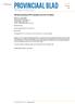 PROVINCIAAL BLAD. Wijziging Regeling POP3 subsidies provincie Overijssel. De Regeling POP 3 subsidies provincie Overijssel als volgt te wijzigen: