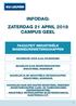 INFODAG: ZATERDAG 21 APRIL 2018 CAMPUS GEEL