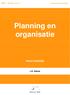 Planning en organisatie