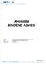 ANONIEM BINDEND ADVIES