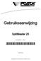 Gebruiksaanwijzing *D * SplitMaster 26 D Nederlands. Copyright by Posch Gesellschaft m.b.h.