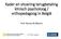 Kader en situering terugbetaling klinisch psycholoog / orthopedagoog in België. Prof. Ronny Bruffaerts