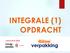 INTEGRALE (1) OPDRACHT