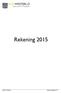 Rekening 2015 AGB Westerlo jaarrekening 2015