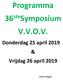 Programma 36 ste Symposium V.V.O.V.