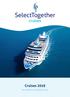 SelectTogether. cruises. Cruises Een initiatief van Thalassa Cruises