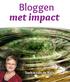 Bloggen met impact. Saskia van de Riet