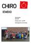 CHIRO IEWEKO. Chirokalender Zinnetjes maart - juni Contactgegevens van de leiding