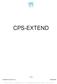 CPS-EXTEND 1 / 41 Cps-Extend_Version /02/2019