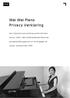 Wei Wei Piano Privacy Verklaring