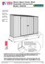 Absco Space Saver Shed Assembly Instructions Model: 30082S