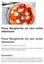 Pizza Margherita uit een echte steenoven