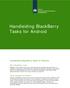 Handleiding BlackBerry Tasks for Android