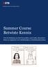 Summer Course Betwiste Kennis