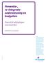 Preventie-, re-integratieondersteuning. budgetten. Overzicht wijzigingen voorwaarden. Informatie voor de werkgever