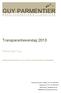 Transparantieverslag 2013