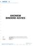 ANONIEM BINDEND ADVIES