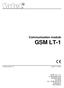 GSM LT-1. Communication module. SATEL sp. z o.o. ul. Budowlanych Gdańsk POLAND tel