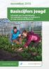 Basiscijfers Jeugd. november informatie over de arbeidsmarkt, het onderwijs en stages en leerbanen in de regio Zaanstreek/Waterland
