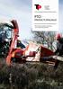 RELIABLE WOOD CHIPPING PTO PRODUCTCATALOGUS. Betrouwbare machines ontworpen voor veeleisende gebruikers