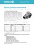 Motor/pompcombinatie 0,55 kw, 230 Volt elektromotor gecombineerd met groep 1 hydrauliekpomp